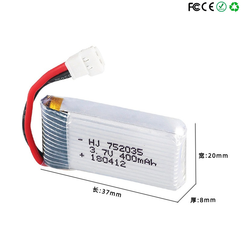 752035 3.7V 400mAh 35C Drone B - Eachine Drone E58 review and price